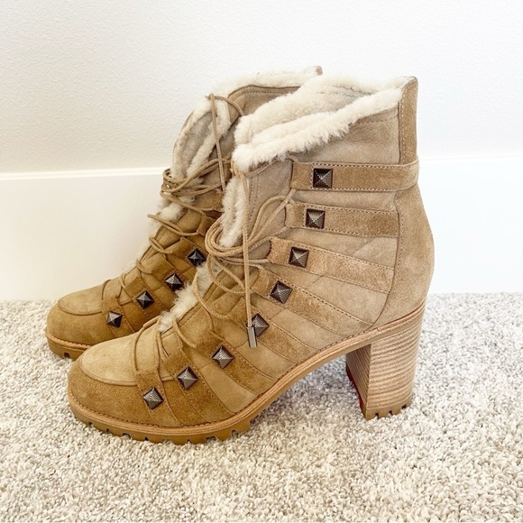 Christian Louboutin Chaletta Shearling Lined Boots